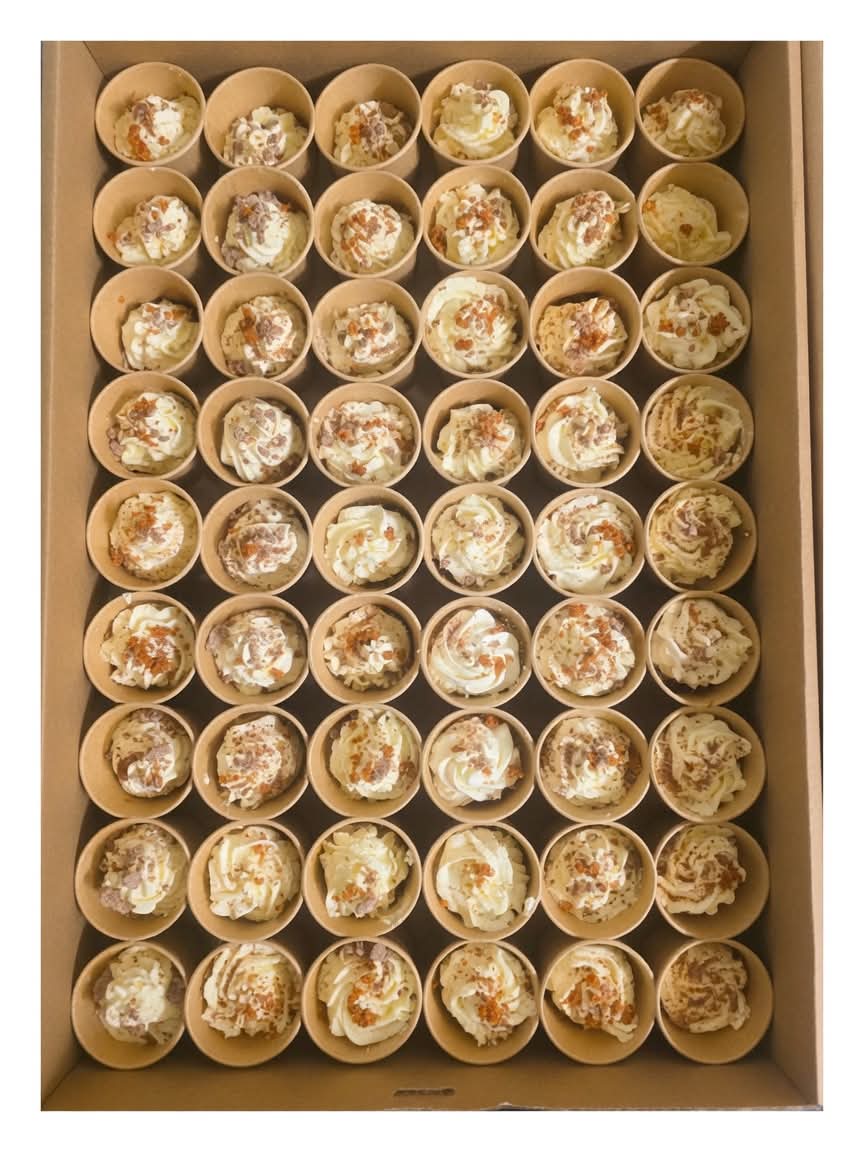 Assorted mini dessert cups
